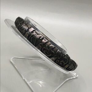 Vintage 12 Chinese Zodiac Signs Animals Silver Bangle Bracelet UNISEX